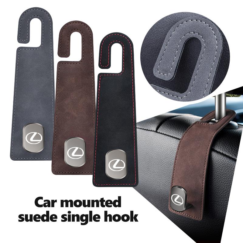 For Lexus Suede Multifunction Portable Car Seat Hook Storage Hanging Hanger RX350 IS250 IS200 GS300 LX570 RC350 UX250h ES350