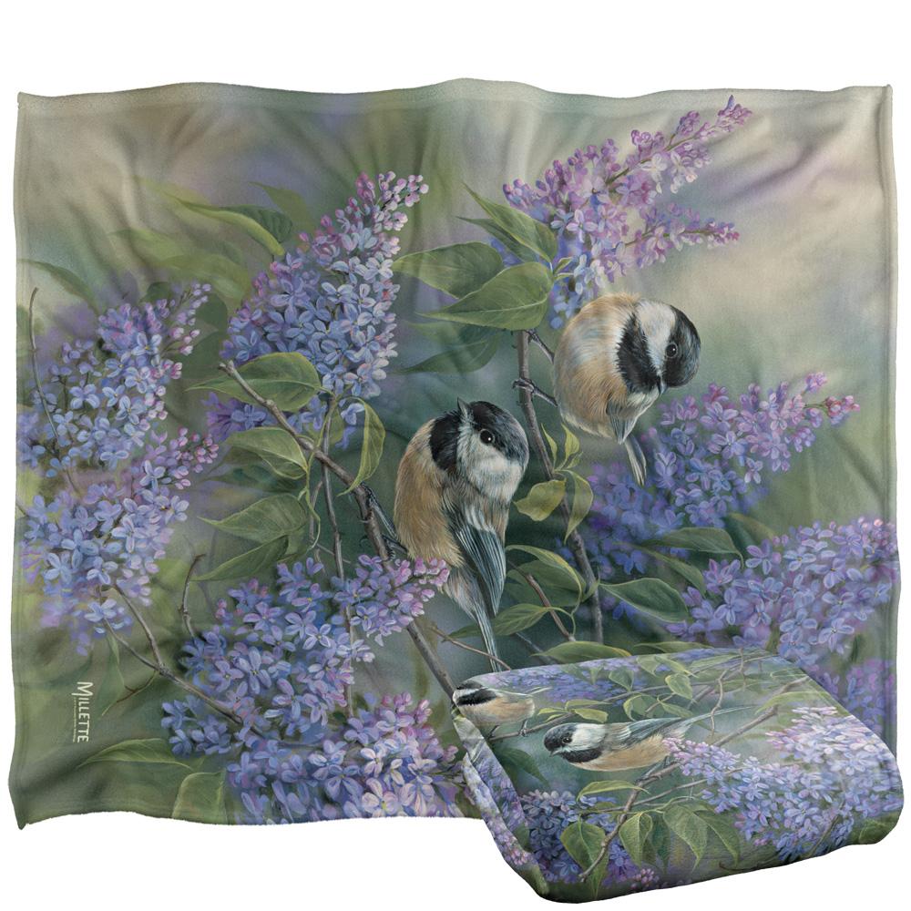 Wild Wings Silky Chickadees Supersoft Blanket