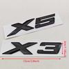 NEW 3D ABS Car Styling Logo X3 X5 Rear Trunk Badge Sticker Emblem Decals For BMW X3 X5 Auto Tail Accessories MA6