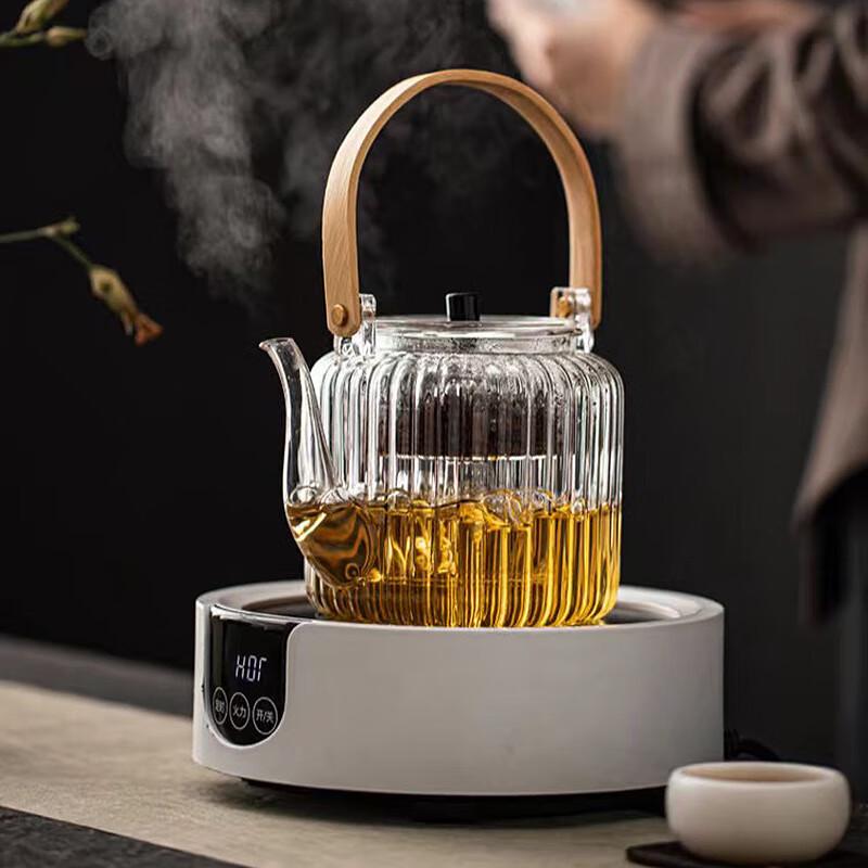 Fangyan Glass Tea Kettle & Stove Set
