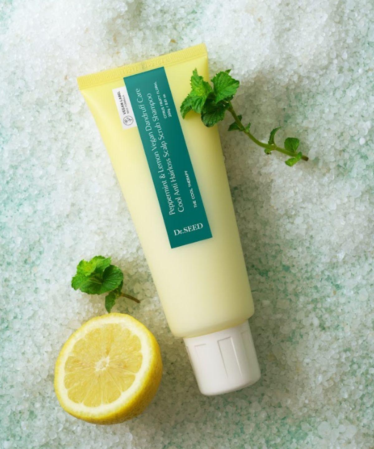 Peppermint & Lemon Vegan Hair Loss & Dandruff Scrub Shampoo 250g