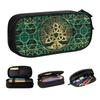 Custom Tree Of Life With Triquetra Pencil Cases for Girls Boys Large Storage Vikings Pen Box Bag School Accessories