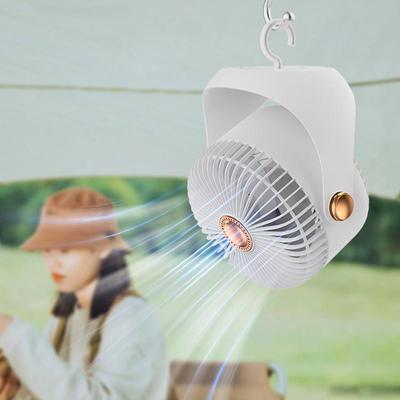 Small Fan 3 Modes Adjustable Personal Cooler Rechargeable Hangable Powerful Cooling Fan For Bedroom Dorm Gym Nursery Beach Tent