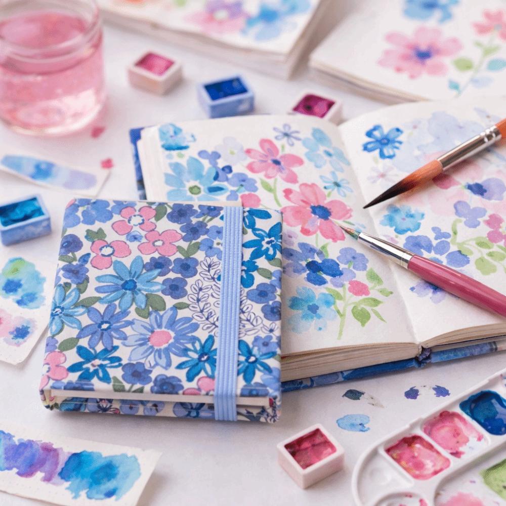 20 Sheets Mini Watercolor Book Fine Grain Texture Portable Sketchbook  Art Supplies