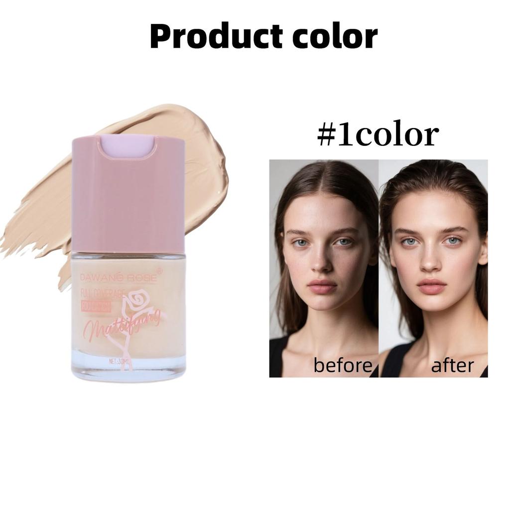 Foundation Flüssiger Concealer Ölkontrolle Langanhaltendes Make-up Natürlich Wasserdicht Schweißfest BB Cream