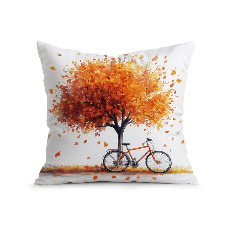 

Домашний Декор Осенние Листья, Тыквы и Фонари Наволочки с Рисунком Чехол для Подушки Подходит для Дивана Спальни Автомобиля Наволочка 16x16Inch