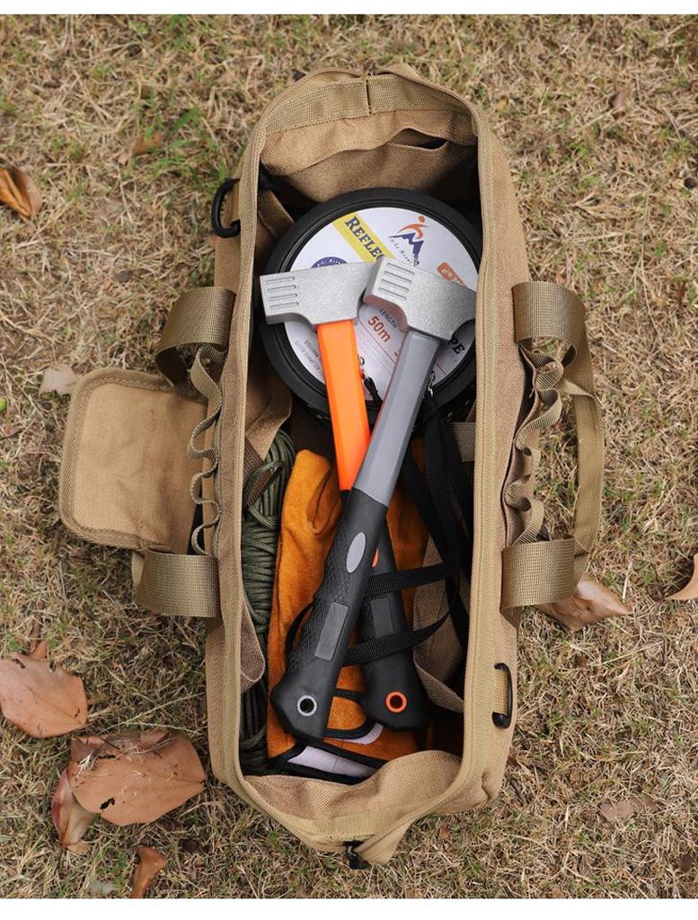 Multi-Function Camping Hammer: Outdoor Tent Peg, Canopy Nail Puller, High-Carbon Steel, Dual-Purpose