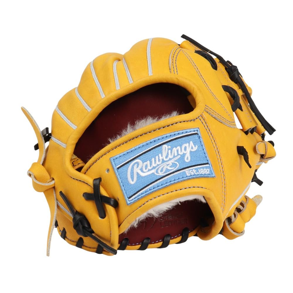 Rawlings PRO PREFERRED GH5FPRN62 Baseball Gold Throw Glove, Hardball, Infielder's Glove, Tan, 11.25 Inches, Right-Handed