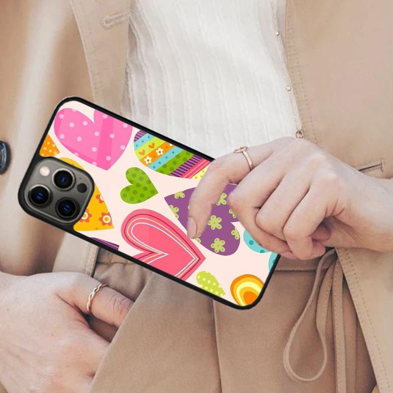 Cute Heart Magnetic Phone Case For APPLE iPhone 17 Air 16 14 13 12 Pro Max 15 Plus Wireless Charge With MagSafe Cover