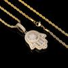Men's Trendy Retro Fatima Hand Zircon Necklace