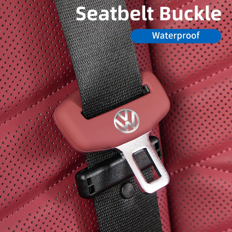 Car Seatbelt Buckle Cover Silicone Anti-scratch Protector Safety Belt Buckle Guard For VW Scirocco Jetta Beetle Golf Polo Touran 46YHS