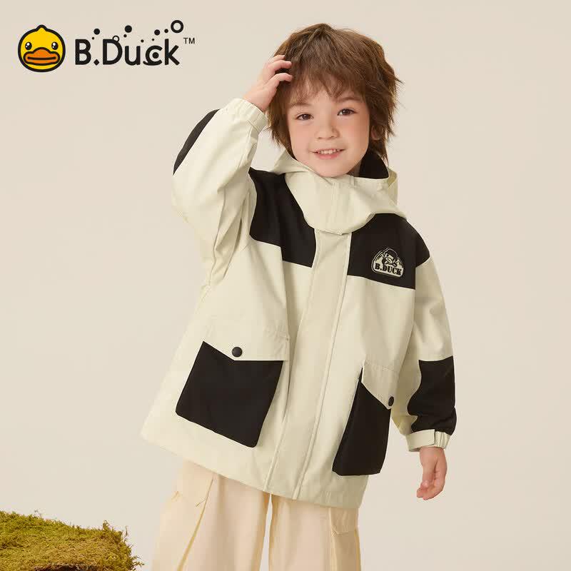B.Duck Boys' 1082 Hooded Windbreaker Jacket
