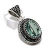Natural Aqua Apatite Gemstone 925 Sterling Silver Jewelry Pendant 1.77" d4T83