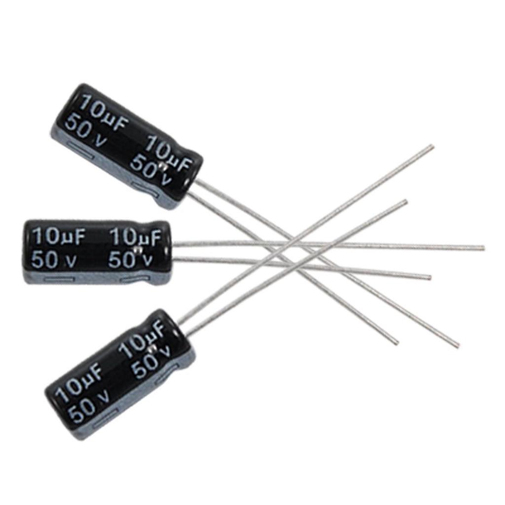 100 PCS 10uF//50V Radial Electrolytic Capacitors 5X11MM 50V 10uF 105°C