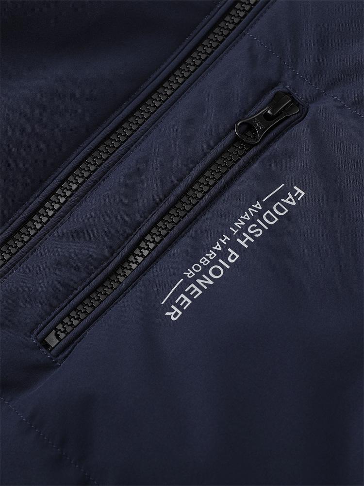 Brand Tag Men's Solid Color Stand Collar Thick Warm Down Jacket - Winter New Arrival Y4W813