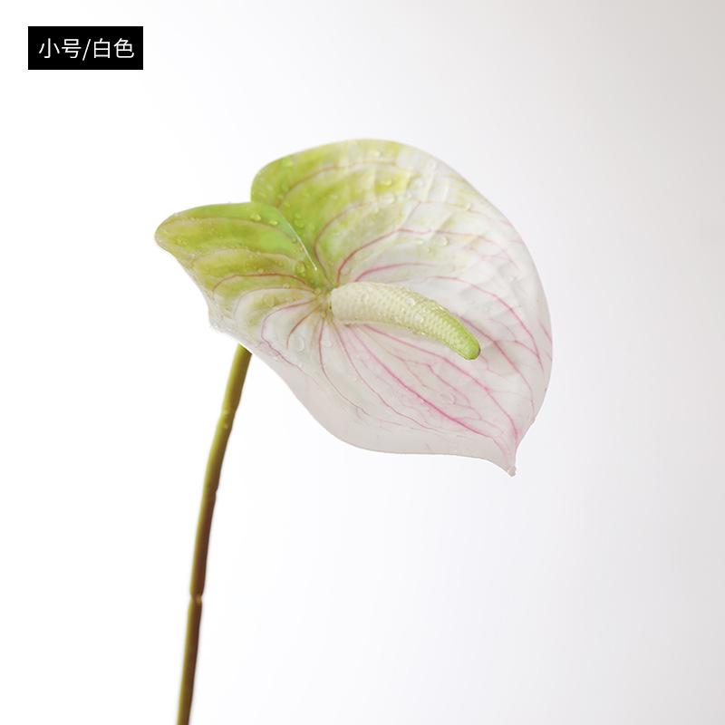 New simulated plant anthurium simulated flower 3D printing home decoration fake flower anthurium flower arrangement белый