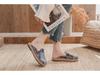 Spring 2021 Women's Linen Plaid Shoes - Breathable Sewing Line Mori Girl Style