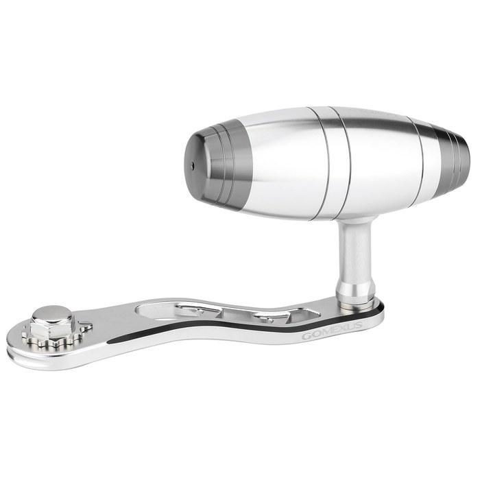 Gomexus CL95 Reel Handle – Daiwa/Shimano Bait Reel Compatible – Aluminum Single Handle – 95mm Handle with 85mm Knob – Silver