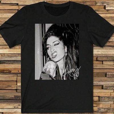 Graphic Round Neck Unisexs TShirt Fashion Print Casual TShirt 180Gpure Cotton2025 Amy Winehouses
