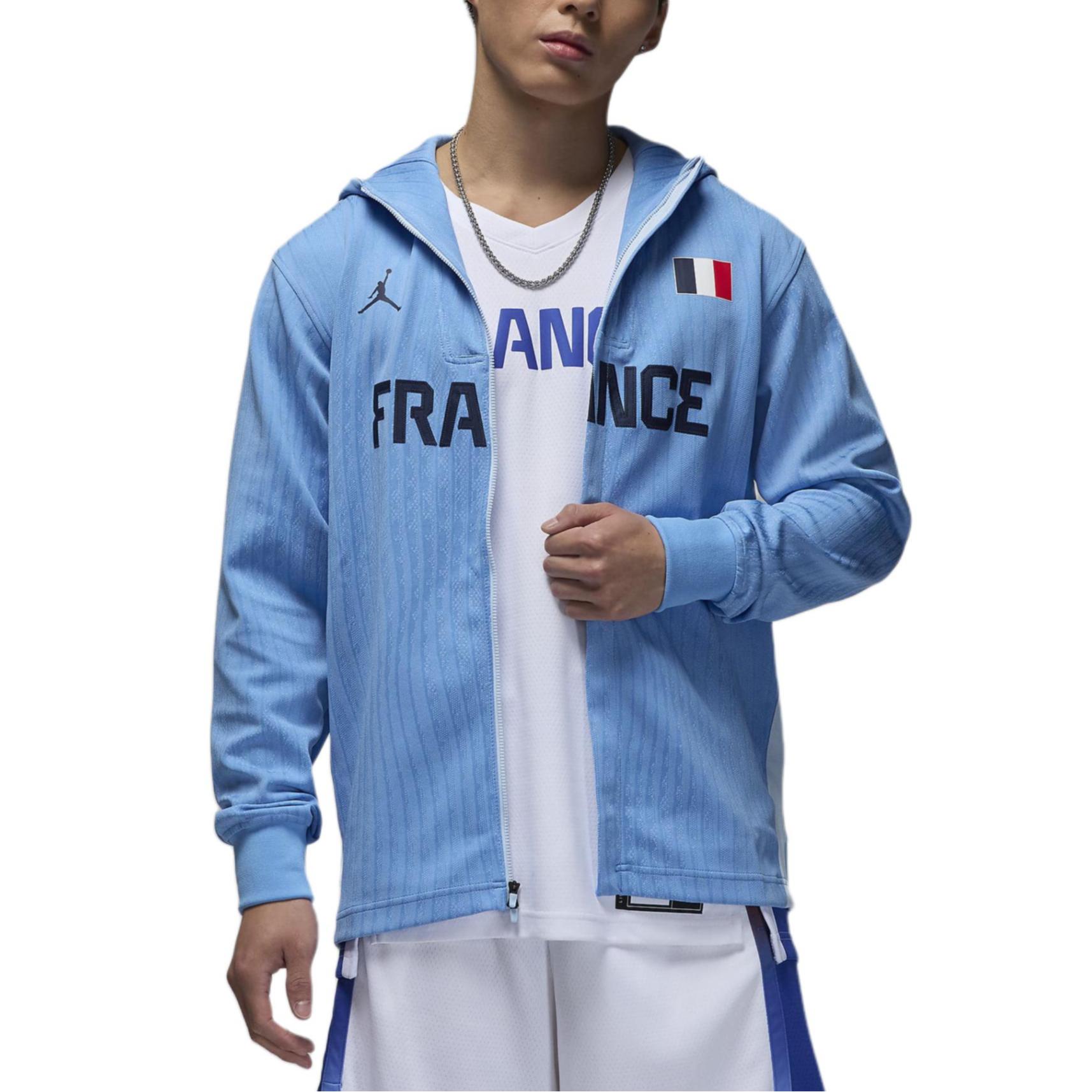 

Jordan Dri-FIT ADV Comfortable Letter Basketball Zip-Up Hoodie Jacket Men jackets Celestial-Blue Obsidian FZ1627-441 L