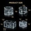 1PC Transparent Acrylic Chalk Storage Box Square Round Hexagonal Chalk Stain-Proof and Moisture-Proof Protective Box Billiards Supplies