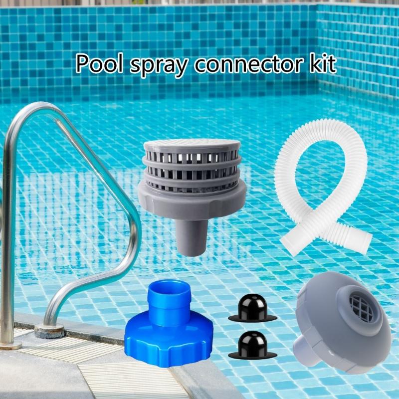 Essential Replacement Kit Necessary Part Hose Adapter Skimmers Hose Strainer Hole Plugs ABS Texture for 25022E Pool