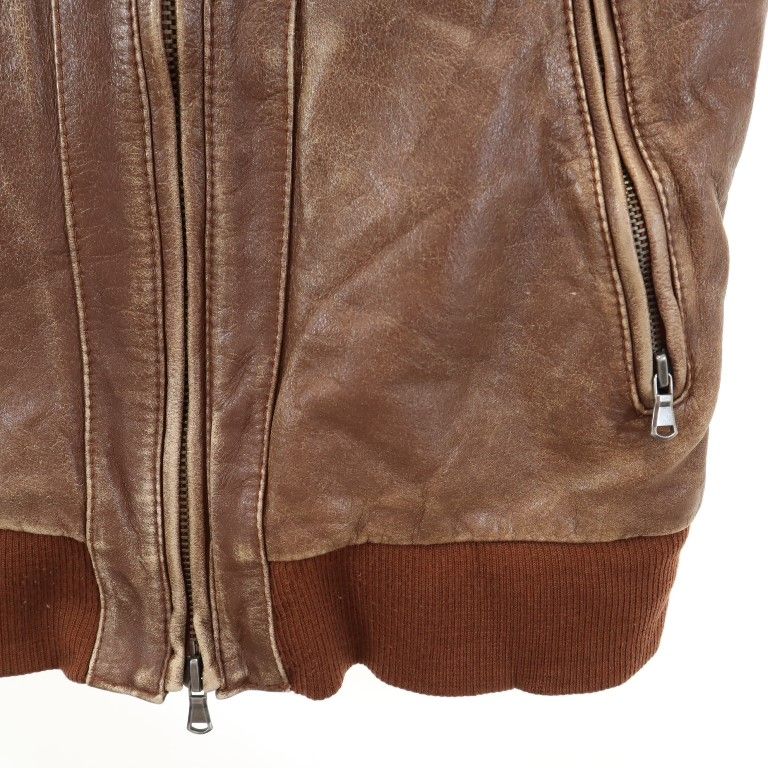 Retro Grade Cowhide leather jacket S Brown Men's Used