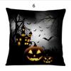 Luxurious Cotton Linen Square Halloween Pattern Throw Pillow Case Cover For A Timeless And Elegant Home Decor