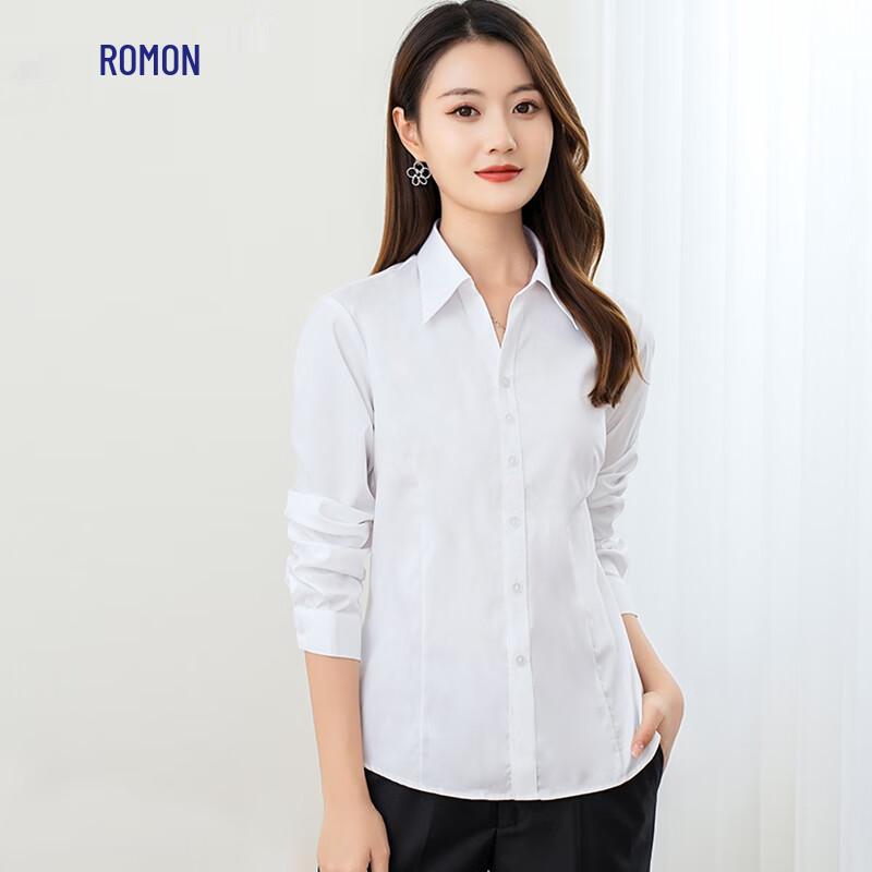 Luomeng Women s Professional Anti-Wrinkle Bamboo Fiber Long-Sleeve Shirt 39