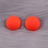 New Korean Neon Yellow Green Round Square Acrylic Stud Earrings For Women Geometric Triangle Matt Earrings Jewelry Party Gifts