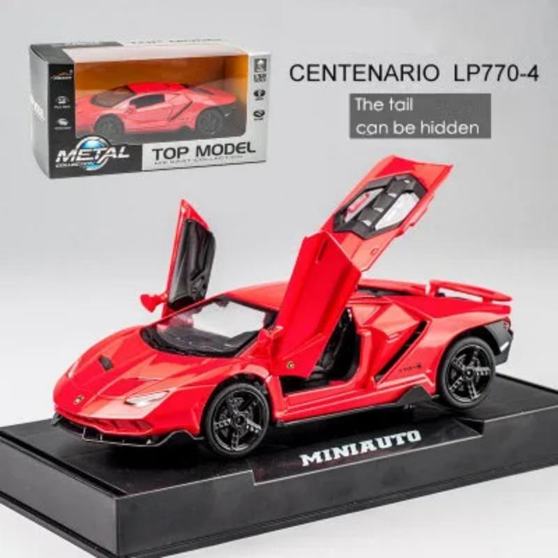 

1/32 Lamborghini LP770 автомобиль литой спортивный автомобиль модель литой звук супер гоночный подъемный хвост детская игрушечная машинка для детей мальчик подарок красный