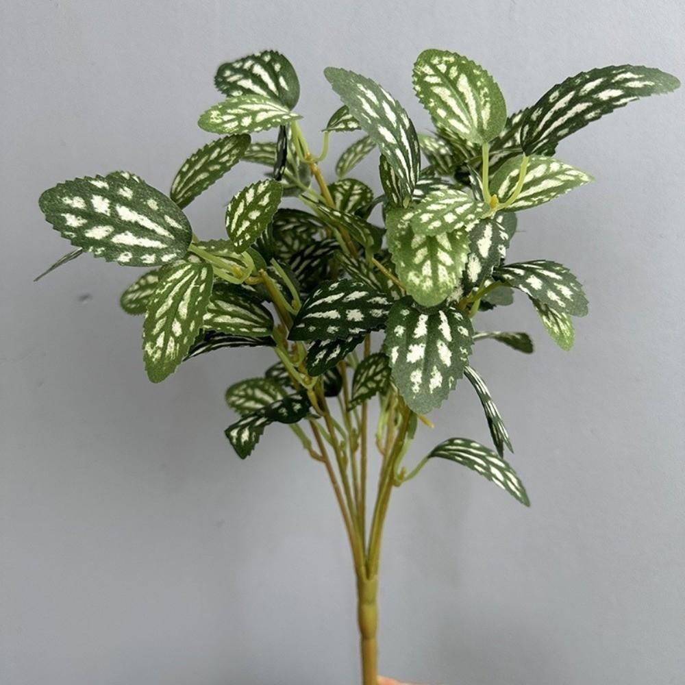 Real Touch Artificial Green Plant 8 Heads Faux Plants Simulation Greenery  Outdoor Garden Decor