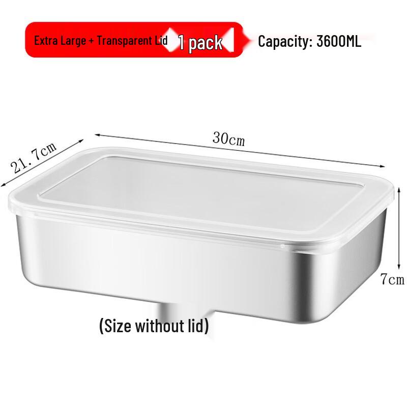 Stainless Steel Food Storage Container 3600ml