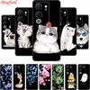 Funda For Vivo V30 Lite Case Cute Cartoon Cat Black Silicone Shockproof Soft Phone Cases For Vivo V30 Lite Back Cover Case Bag
