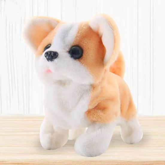 Electric Plush Simulation Teddy Corgi Dog Rabbit Tail Wagging Ass Shaking