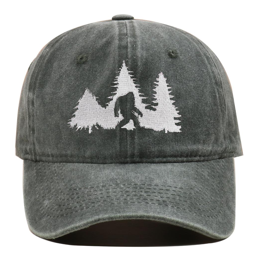 Bigfoot Embroidered Baseball Cap With Adjustable Fit For Casual Wear And Sun Protection