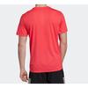 Adidas T Shirts Men's Red Crew Neck Moderate Straight Fit DQ1852