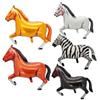 Galloping Horse Racing Festival Western Cowboy Hat & Boots Foil Balloon Set