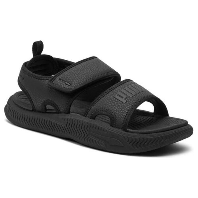 PUMA SoftridePro Sandal 24 Fabric Comfortable And Breathable Beach Sandals Unisex Black 395429-01