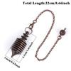 Pendulos Openable Design Metal Pendulum Copper Material Spiral Shape Dowsing Pendulum Divination Pendulum Meditation Session