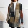 Women's Vintage Casual Solid Color Print Autumn Winter Long Sleeve Jackets & Coats