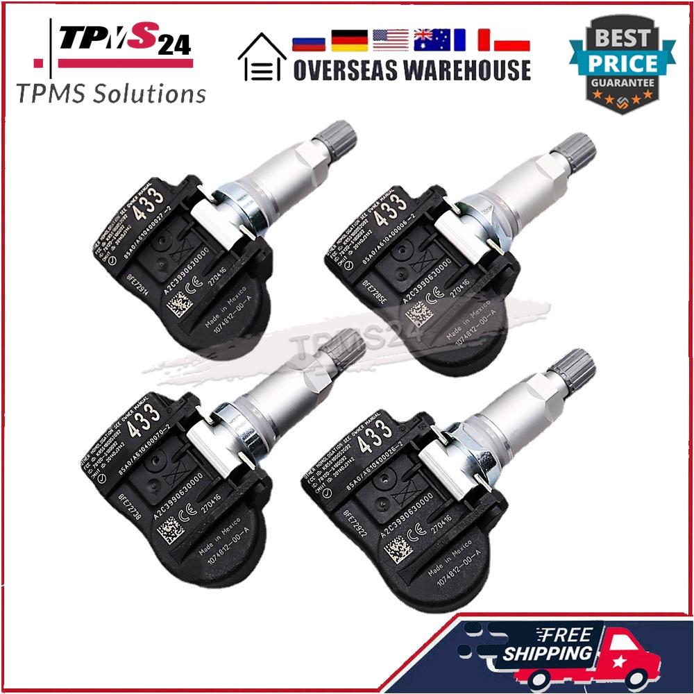 4X Für Tesla Model 3 Model S Model X 433MHz TPMS SENSOR REIFENLUFTDRUCKSENSOR 1074812-00-A 1074812-00-B 1034602-00-C