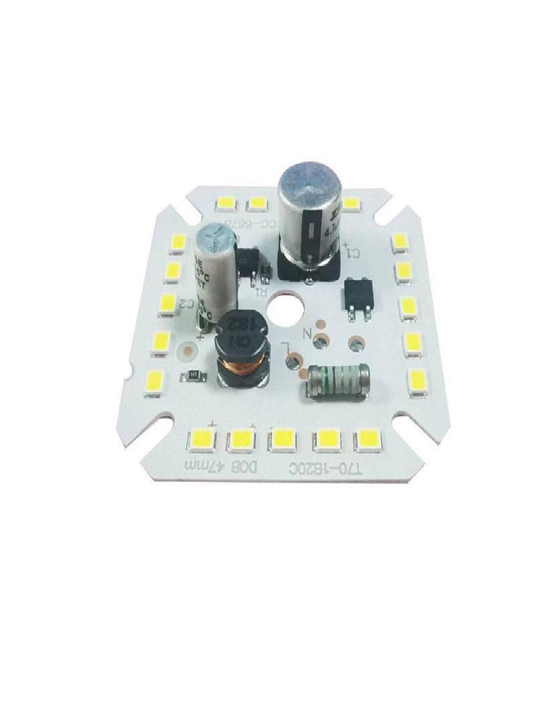 220V High-End Flicker-Free DOB LED Lamp Board - Driverless Light Source