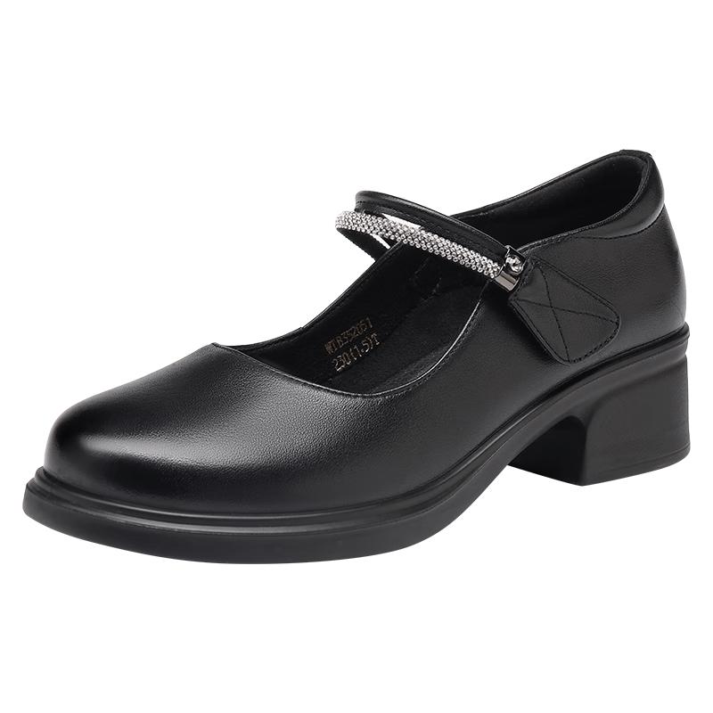 Red Dragonfly Women s Leather Velcro Mary Jane Shoes WTB352051 36