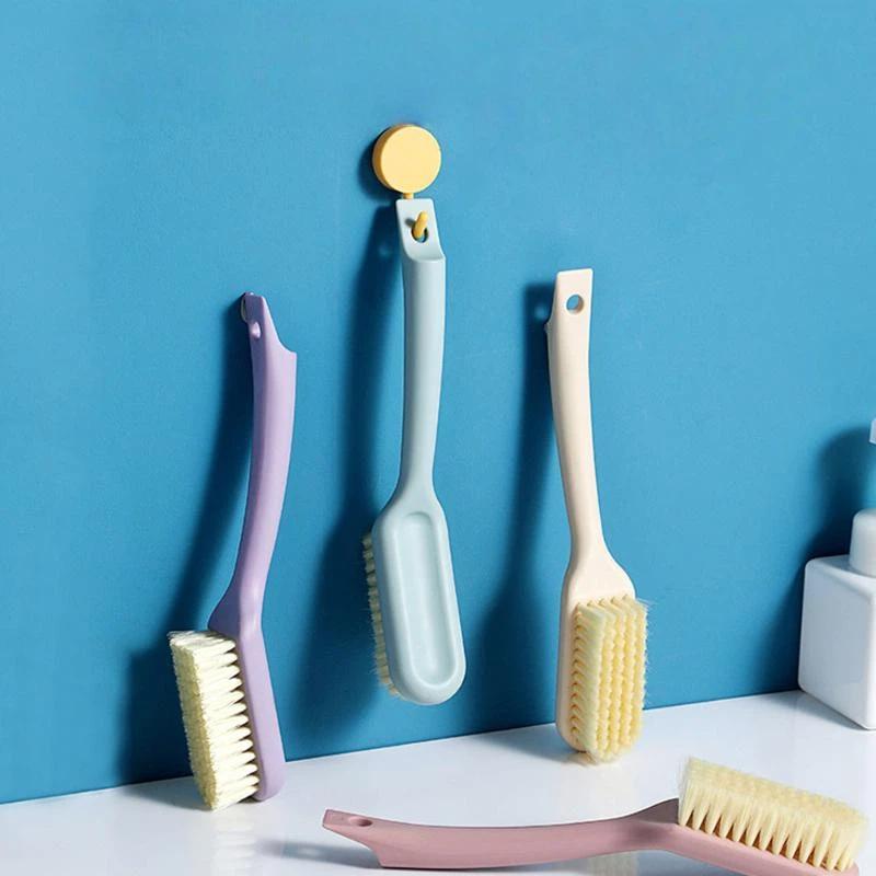 Non-Slip Long Handle Soft Bristle Cleaning Brush 1Pcs Gentle Scrubber for Laundry Shoe Washing Bathtub Tile Cleaning