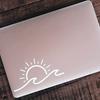 Sun Waves Reflecting Each Other Creative&funny Stickers for Cartoon Fans&lover,high Quality for Car Trucks Motorcycles & Laptops