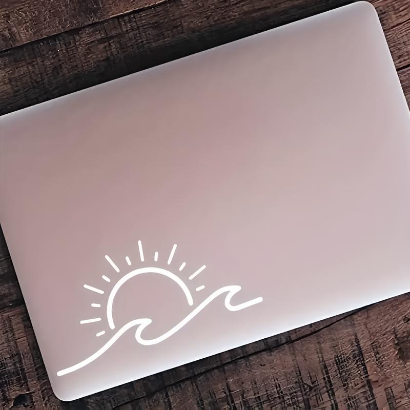 Sun Waves Reflecting Each Other Creative&funny Stickers for Cartoon Fans&lover,high Quality for Car Trucks Motorcycles & Laptops