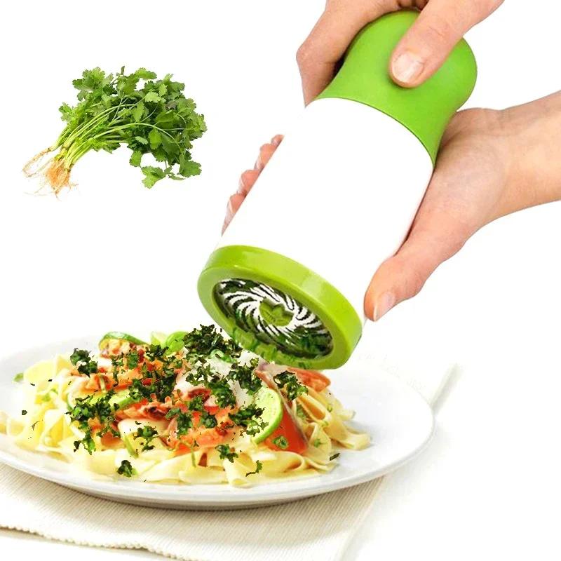 2025 New Manual Vegetable Grinder Stainless Steel Pepper Grinder Parsley Chopper Kitchen Utensils