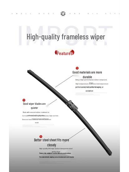 Compatible Wipers for Volkswagen: Sagitar, Magotan, Lavida, Bora, Golf, Tiguan, Passat Models
