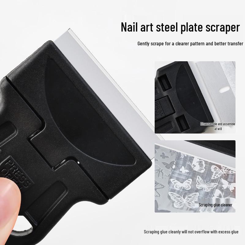 Nail Art Mini Stainless Steel Scraper Tool